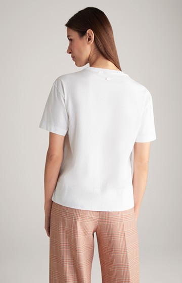 Baumwoll-T-Shirt in Weiss