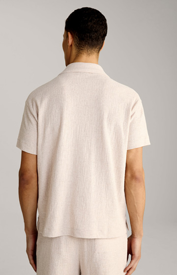 Tate Shirt in Textured Beige