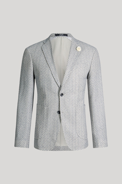 Führt zu Produktdetailseite „Sakko Hoverest in Mittelblau gemustert"