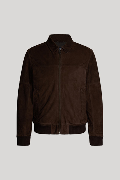 Merin Leather Jacket in Dark Brown