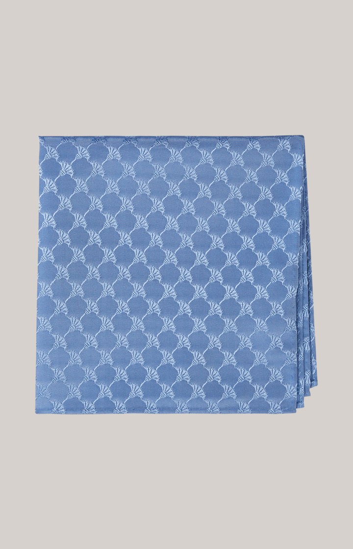 Silk Pocket Square in a Blue Pattern