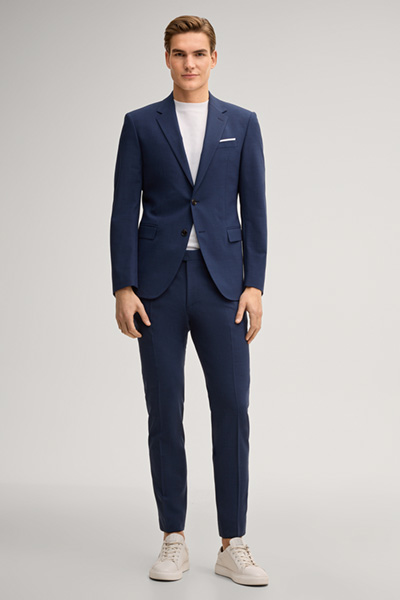 Baukasten-Anzughose Blayr in Dunkelblau meliert