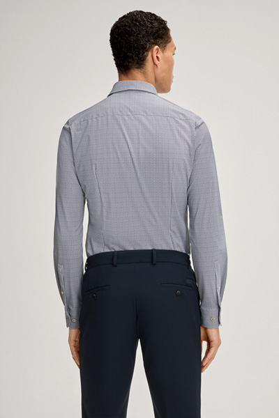 Functional Pit shirt in blue patterned