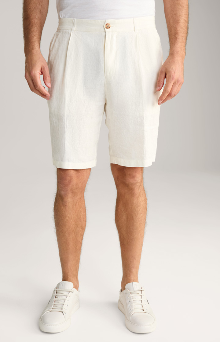 Dinghy Shorts in an Off-White Melange Linen Blend