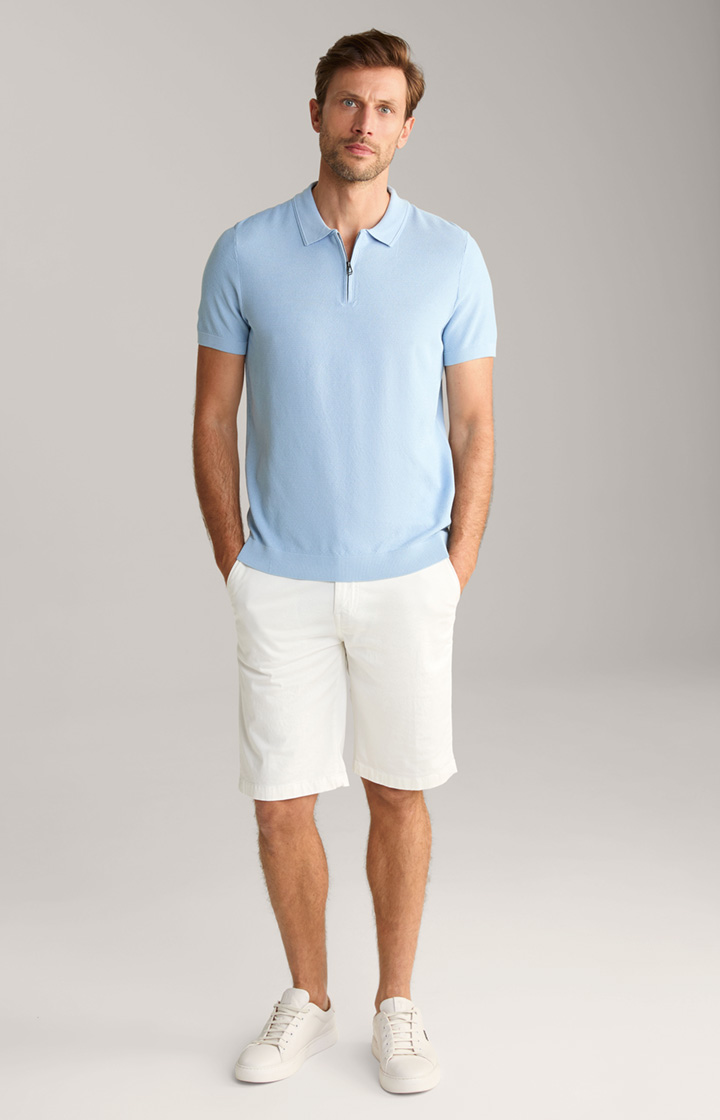 Vancro Cotton Polo Shirt in Light Blue