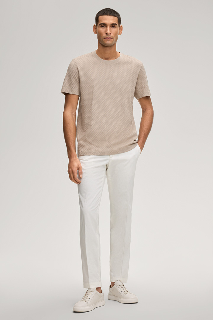 Führt zu Produktdetailseite „T-Shirt Enrique in Sand strukturiert"