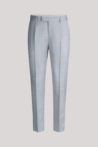 Baukasten Anzughose Rennet in Hellblau kariert