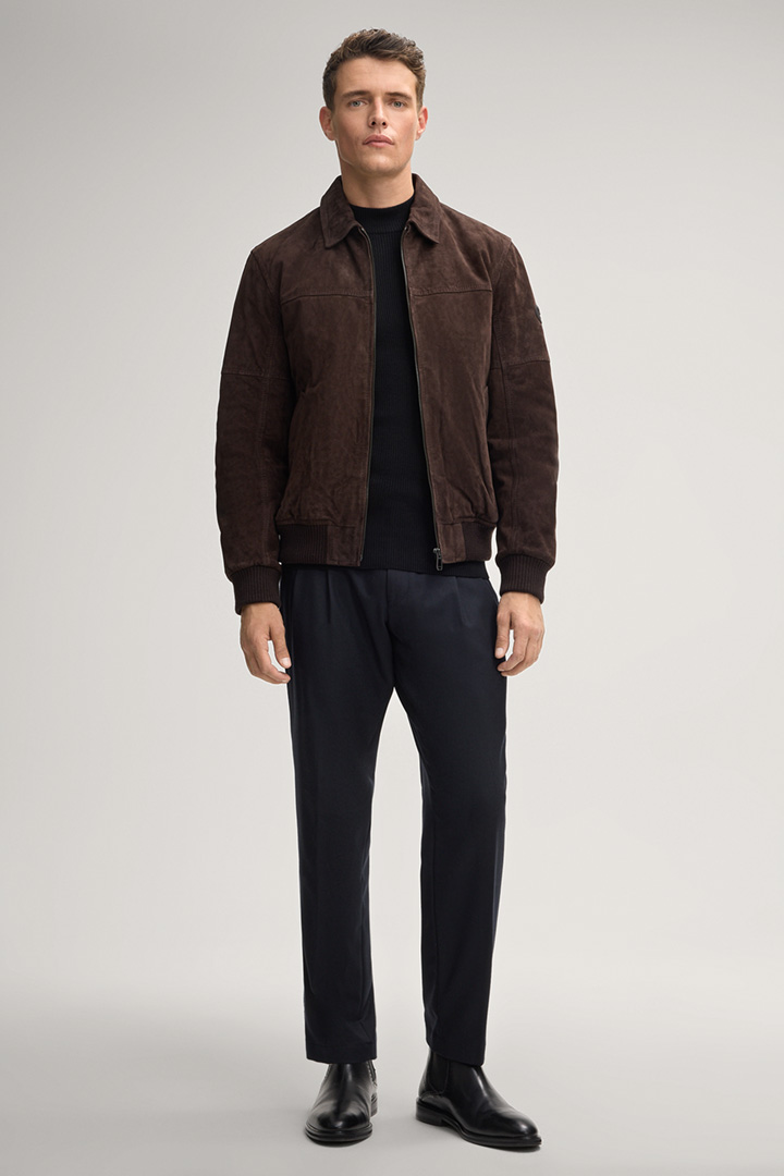 Führt zu Produktdetailseite „Lederjacke Merin in Dunkelbraun"