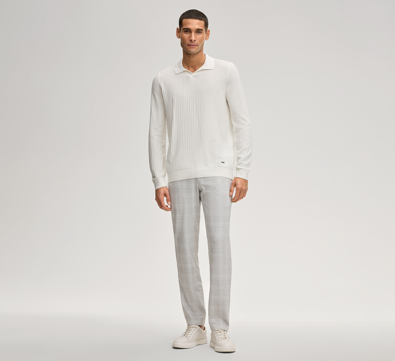 JOOP! präsentiert das Produkt Joggpants Sake in Beige gemustert aus der Kategorie Hosen & Chinos