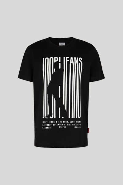 T-Shirt Elyas in Schwarz