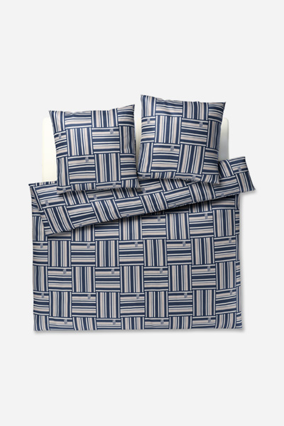 Leads to product detail page "Joop! weave bed linen, navy"