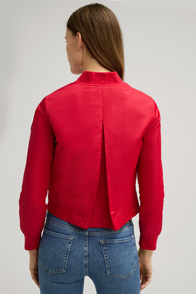 Olakemi Nylon College Jacket in Red