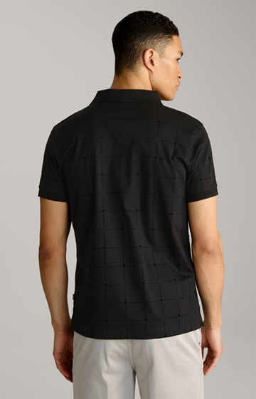 Phelan Cornflower Polo Shirt in Black