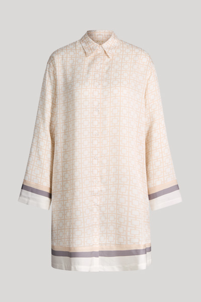 Modern Essence lounge dress in cream with pattern