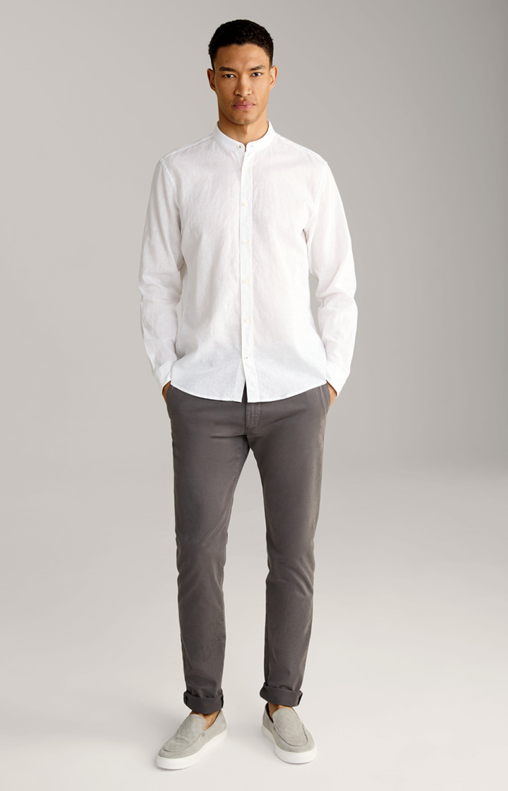 Lniano-bawełniana koszula Hedde w kolorze białym