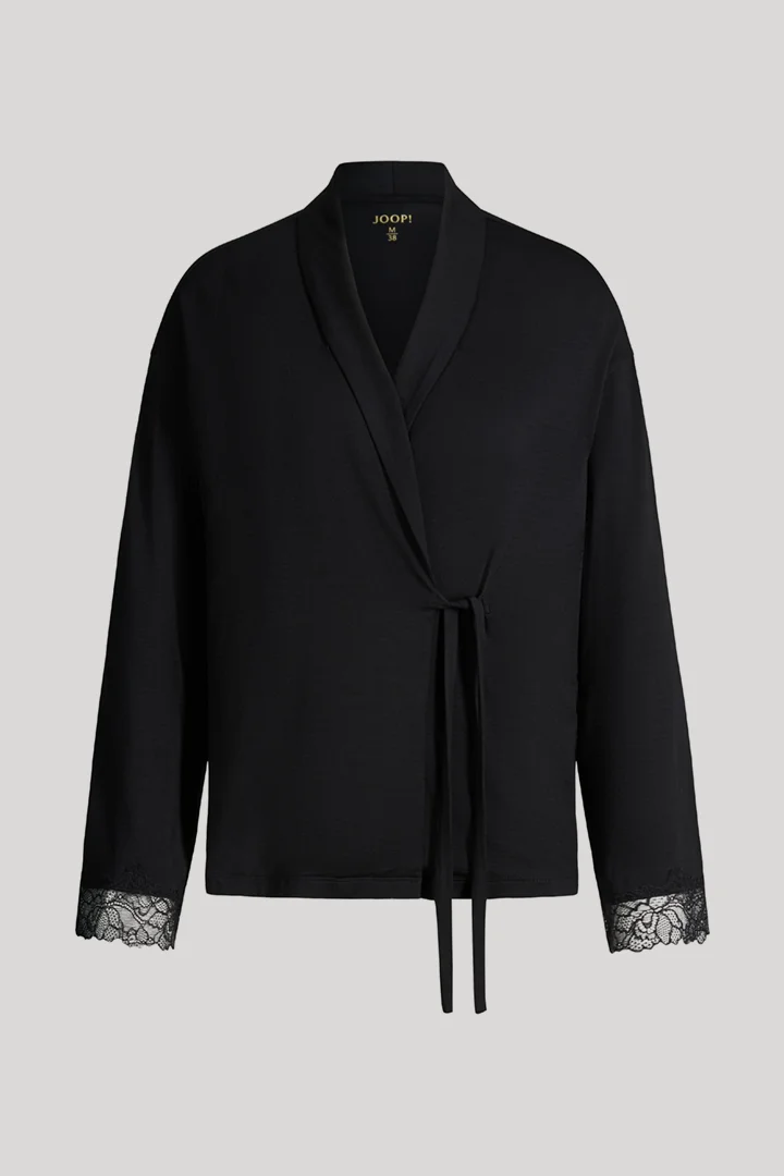 Leads to product detail page "Loungewear Cardigan Grace in Black"