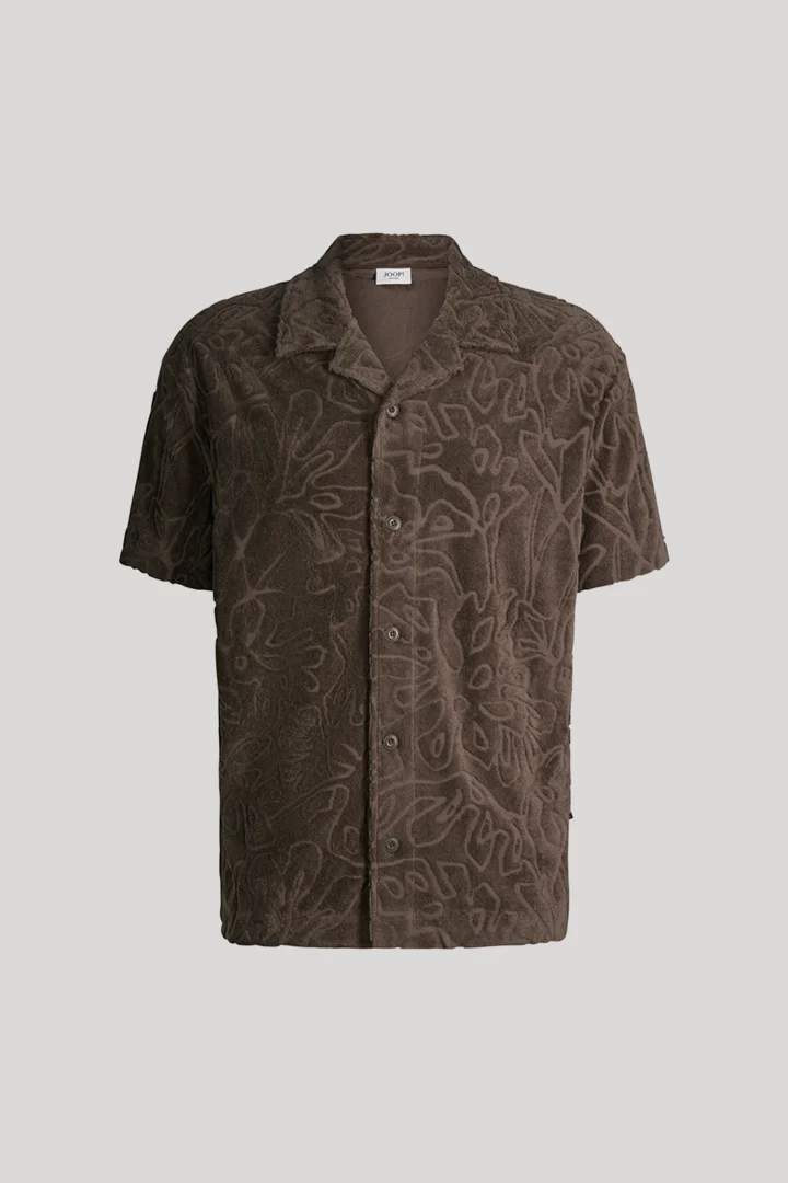 Leads to product detail page "Moala sweatshirt in dark brown with a pattern"