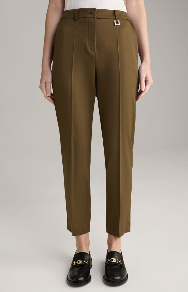 Twill Suit Trousers in Olive