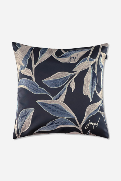 Leads to product detail page "Joop! flora decorative cushion cover 50x50 cm, navy"