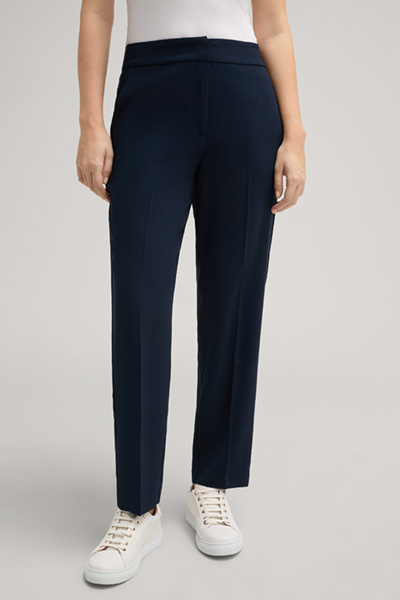 Crêpe-Hose Joana in Navy