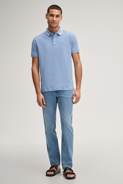 Agneloa polo shirt in light blue