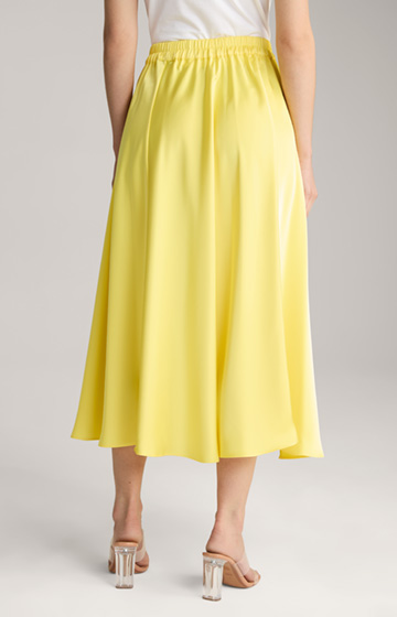 Satin Skirt in Yellow