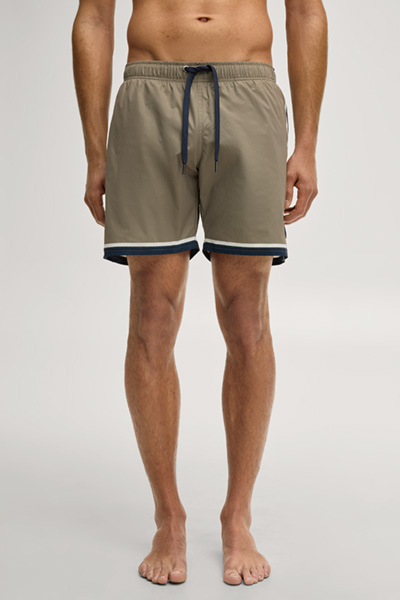 Swimming shorts in olive green