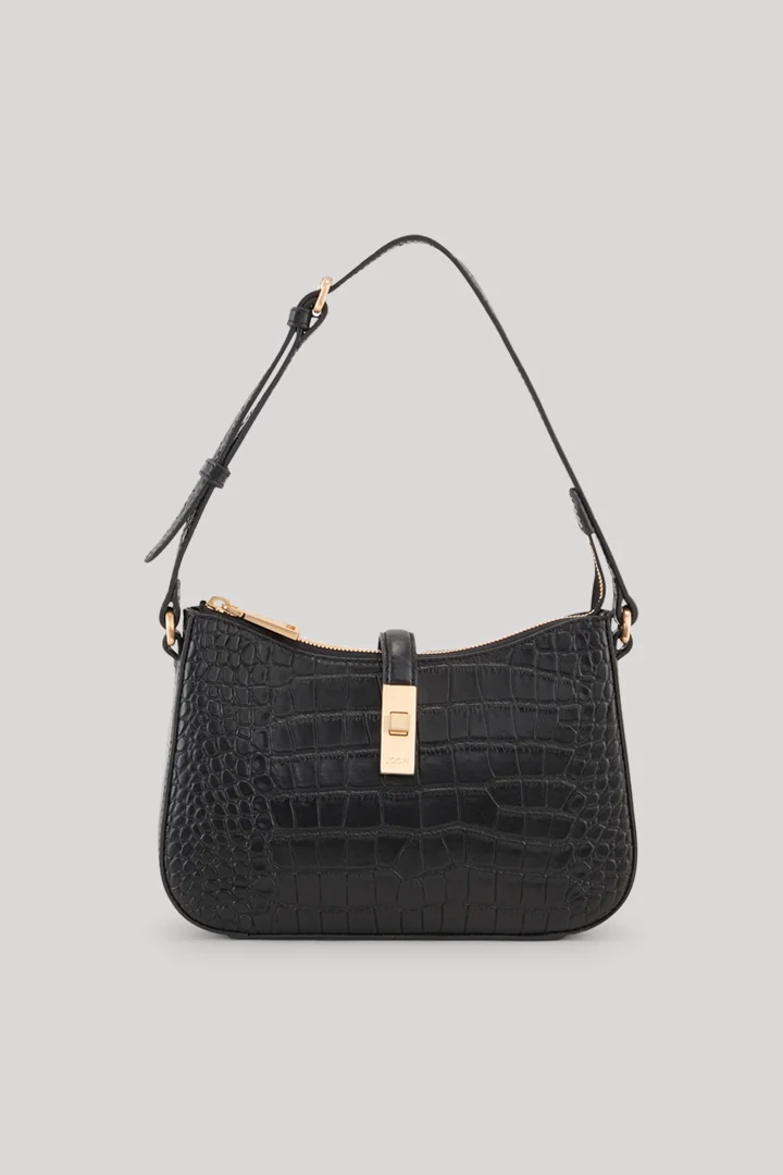 Führt zu Produktdetailseite „Hobo Bag Coccodrillo Libi in Schwarz"