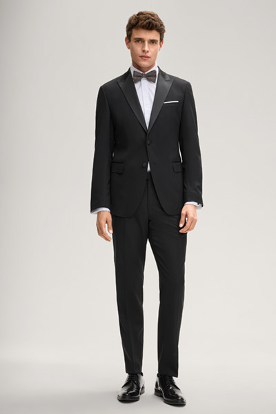 Bask Modular Suit Trousers in Black