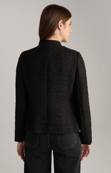 Jess Tweed Blazer in Black