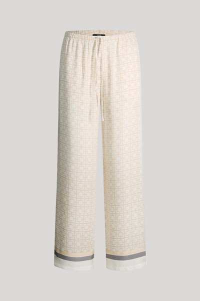 Modern Essence lounge trousers in cream with pattern
