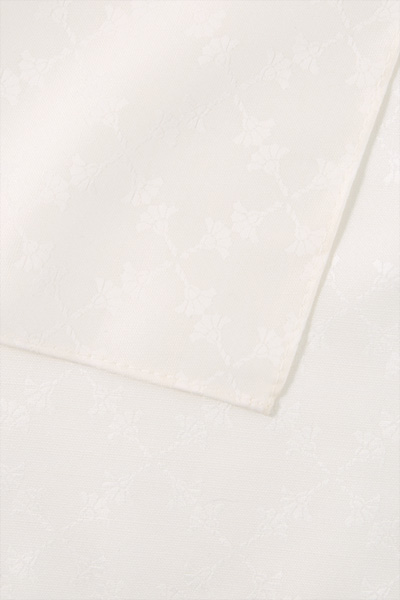 Einstecktuch in Offwhite gemustert