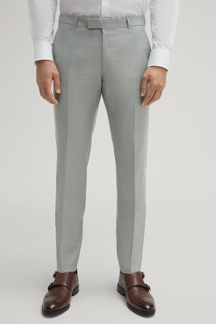 Blayr Modular Suit Trousers in Grey Green