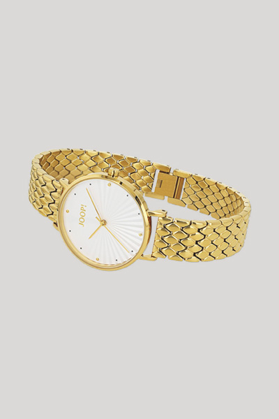 Leads to product detail page "Women's gold wristwatch"