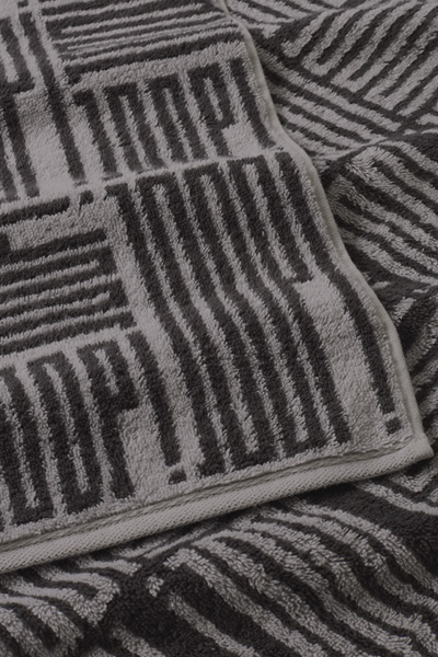 Leads to product detail page "Joop! bars allover towel 50x100 cm, platinum"
