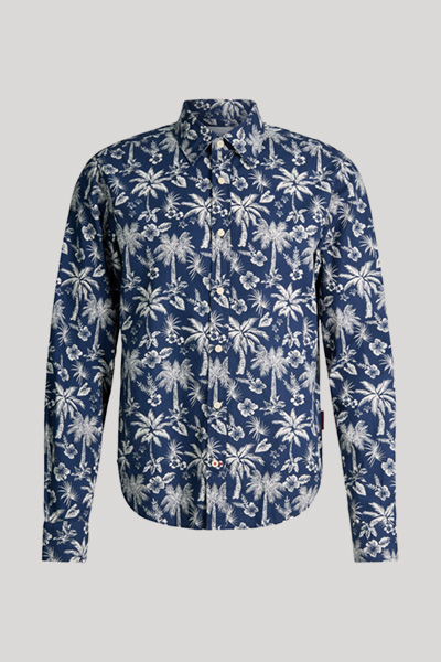 Hawo shirt in navy blue pattern