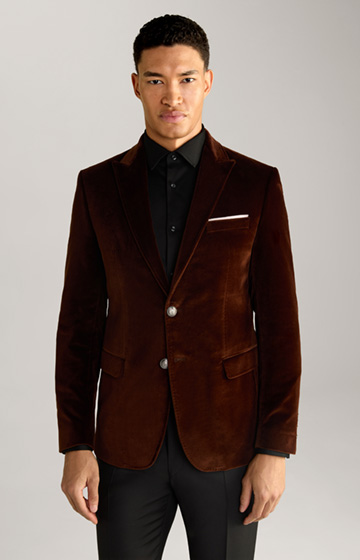 Horace Cotton Jacket in Rust Brown