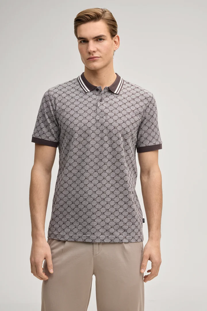 Führt zu Produktdetailseite „Cornflower-Poloshirt Jessino in Braun"