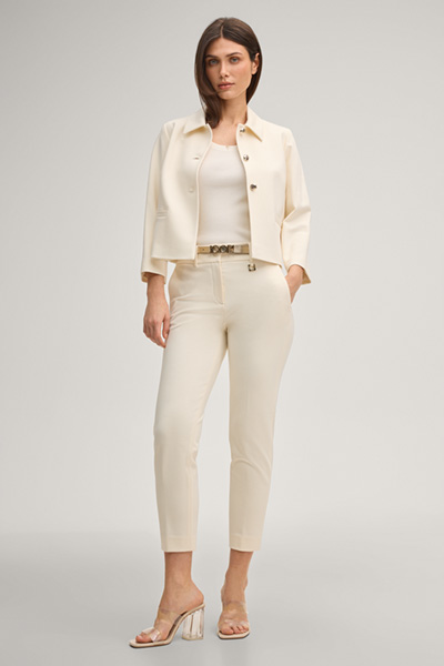 Top Kespi in cream ribbed