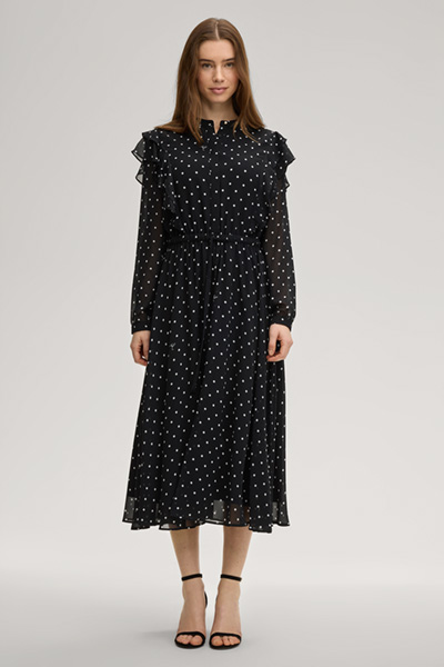Kleid Dot in Schwarz