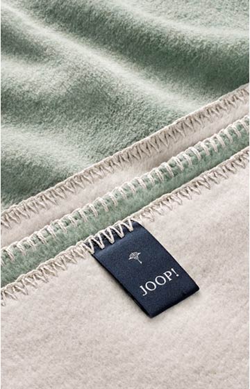 JOOP! UNI-DOUBLEFACE Blanket in Jade/Natural