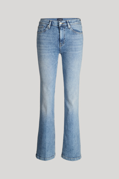 Bootcut Jeans Chrisi, hohe Taille in Light Blue washed
