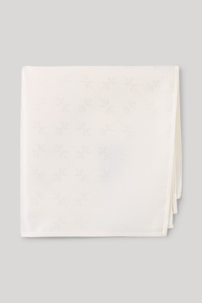 Einstecktuch in Offwhite gemustert