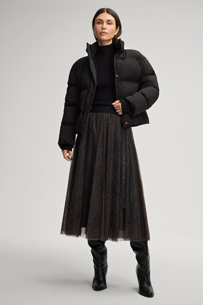 Rock Fridi in Braun/Schwarz gemustert