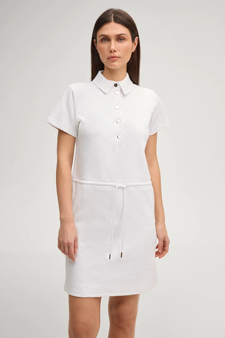 Führt zu Produktdetailseite „Sweat-Polokleid Torrin in Weiß"