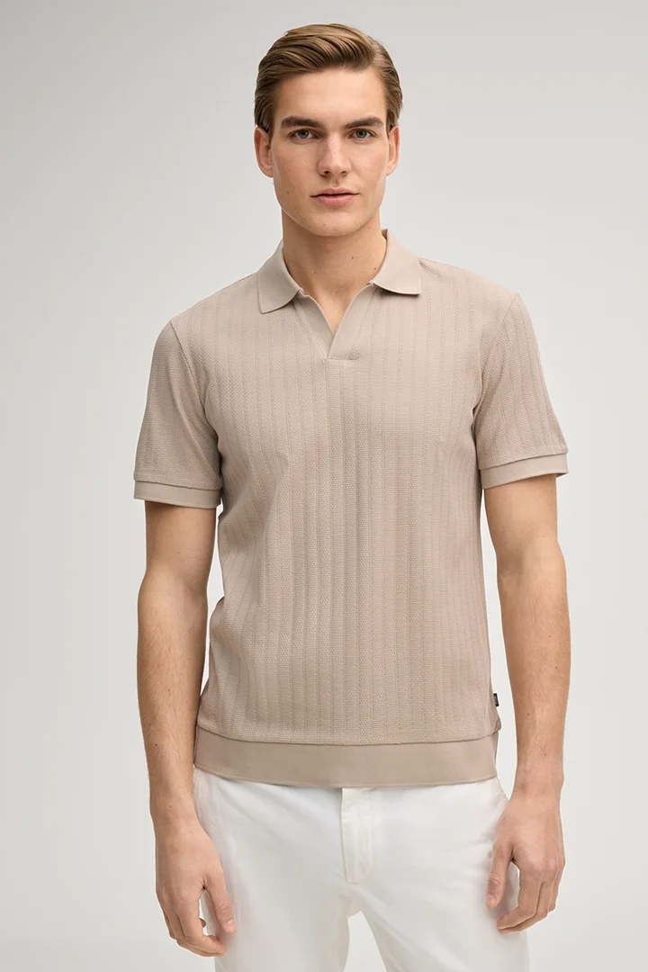 Führt zu Produktdetailseite „Poloshirt Baronito in Beige"