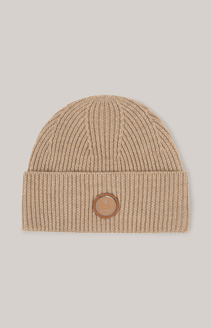 Feranto Knitted Beanie in Light Brown