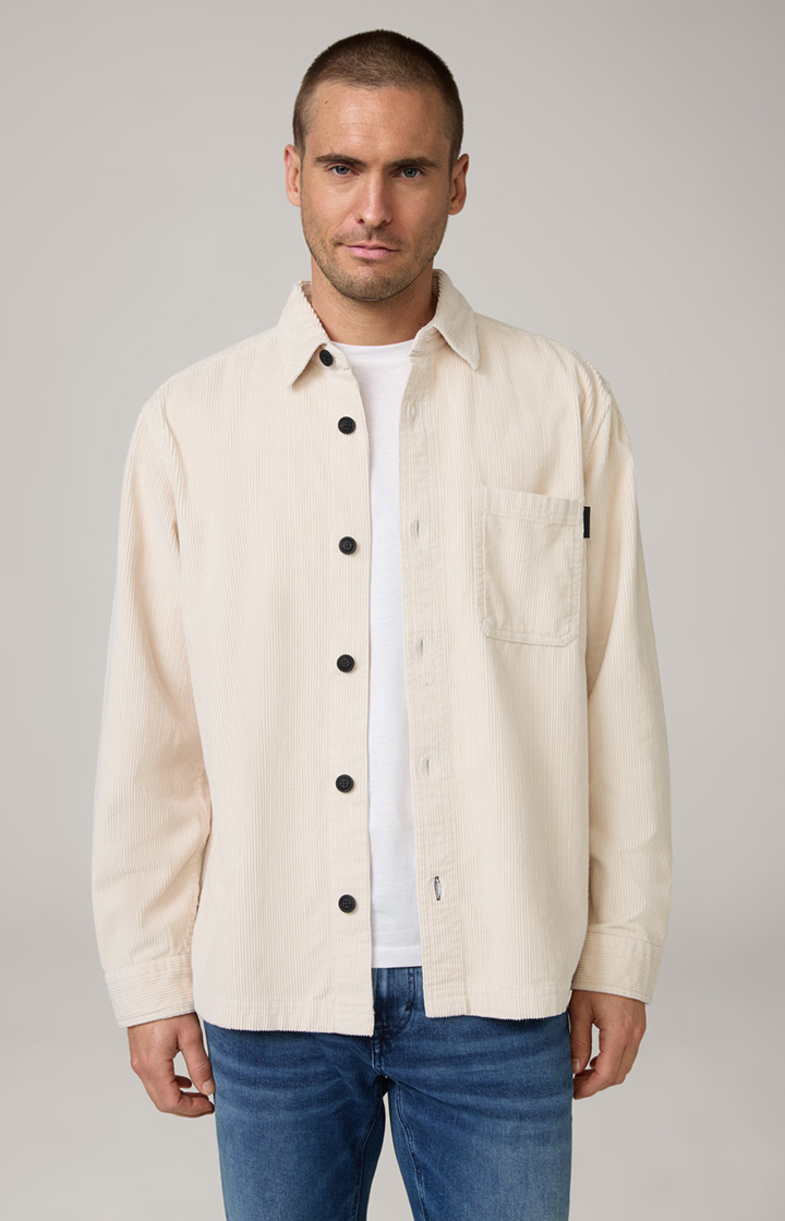 Harvi Corduroy Shirt in Beige