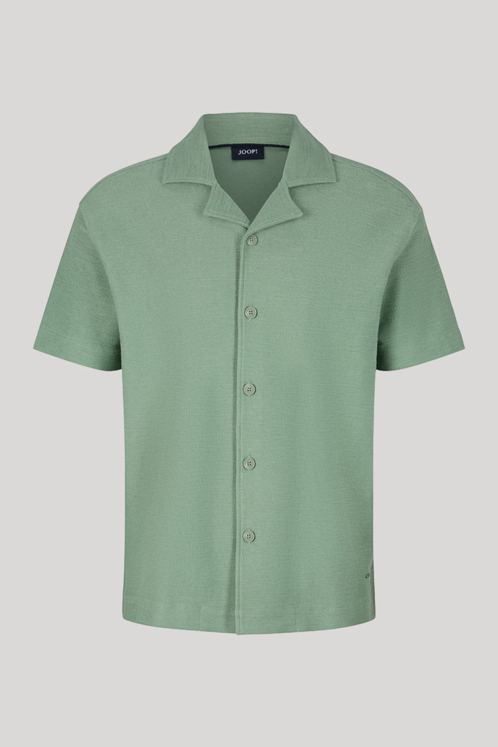 Pedro Polo Shirt in Textured Green