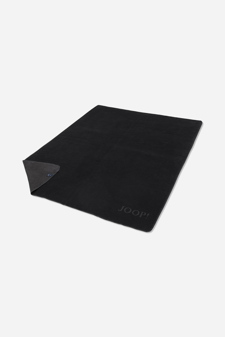 Führt zu Produktdetailseite „Wohndecke JOOP! UNI-DOUBLEFACE in Schwarz/Anthrazit, 150 x 200 cm"